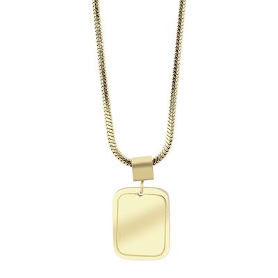 Kette ohne Anhänger ADELIA´S "Halskette mit Anhänger – aus Edelstahl", gold, Halsketten, Damen, 50cm, Edelstahl, Ideal als Geschenk zum einen besonderen Tag