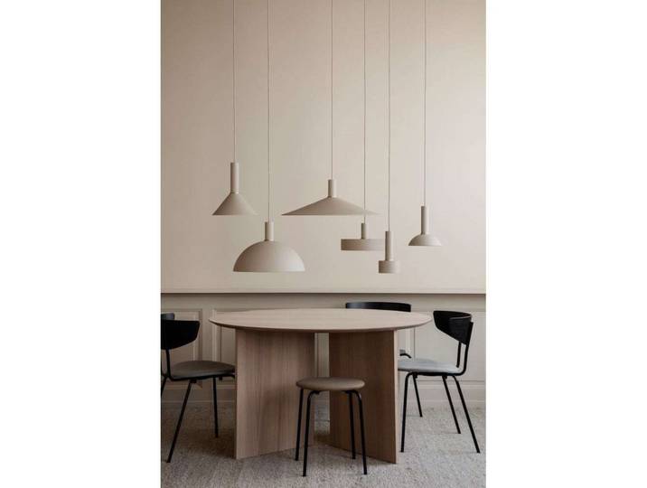 Collect Pendelleuchte Disc Low Cashmere - Ferm Living - Wohnzimmer - Metall