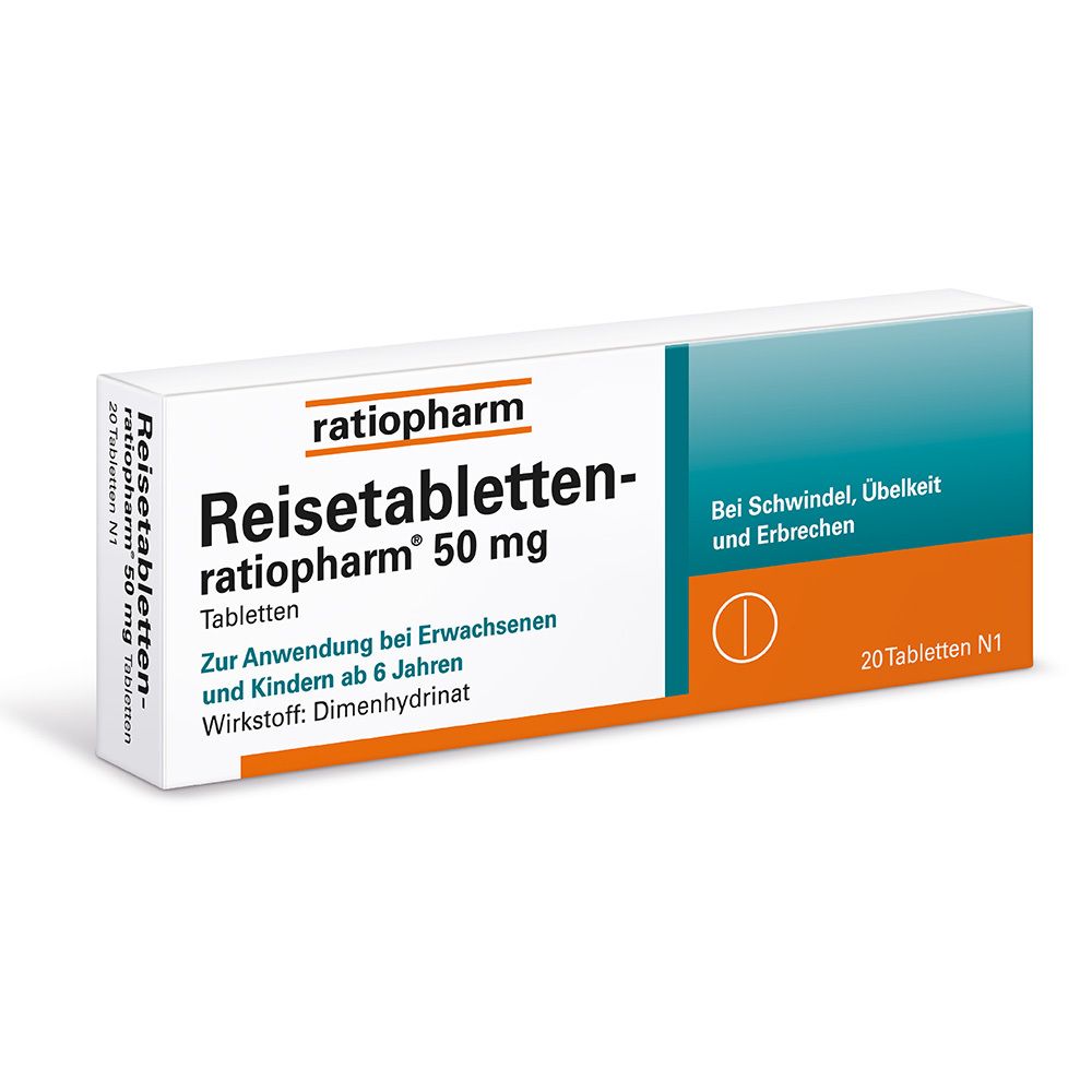 REISETABLETTEN-ratiopharm 20 St Tabletten