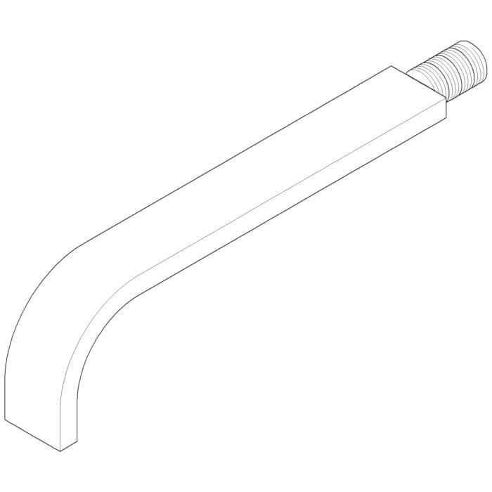 Dornbracht Auslauf WT- Wand MEM-L 24 04282214810-08 platin