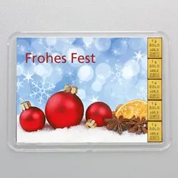 Goldbarren 5g "Frohes Fest" (Flip)