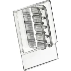 100 Regalstopper Clip für ungelochte Schilder, 100 Stück, PC, transparent