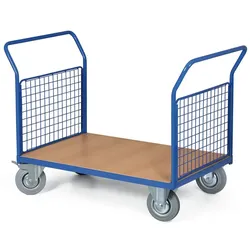 Plattformwagen - 2 Handgriffe, Gitterwänden, 1000 x 700 mm, 400 kg