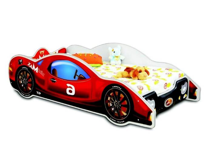 Xlmoebel Autobett Rotes Kinderbett aus Holz im modernen Autodesign (Mini Max Rot Kinderbett), Hergestellt in Europa