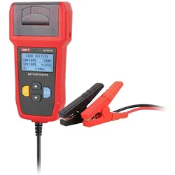 Uni-T Tester per Batterie con Stampante e Comunicazione USB, Batterie Zubehör, Grau, Rot