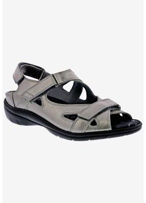Wide Width Women's Drew Lagoon Sandals by Drew in Pewter (Size 5 W)