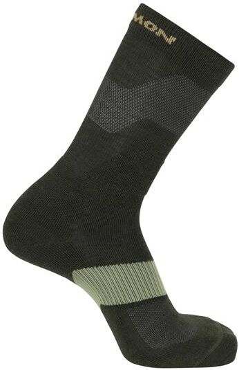 Salomon X Ultra Crew Unisex, Peat / Deep Lichen Green XL
