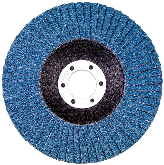 Plateau abrasif à lamelles 125 mm P 80, corindon de zirconium « Novoflex » metabo (623197000)