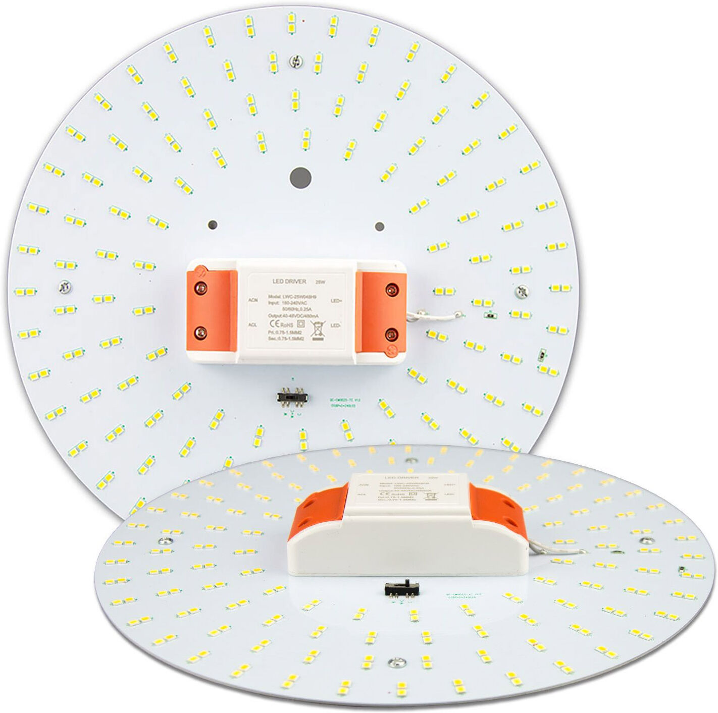 Isoled Led Umrüstplatine Colorswitch 2600k 3100k 4000k, 250mm, 25w, Mit Magnet