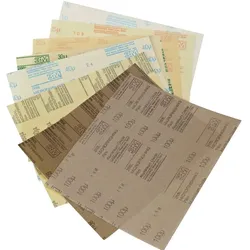 3M Stikit Selbstklebende Microfinishing Filmbogen 268L, 230 mm x 280 mm, 60 Micron, Alox 3 Mil PSA #87360