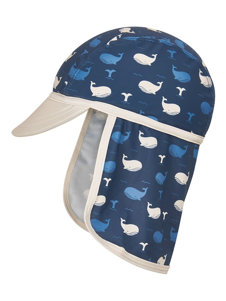 Playshoes Nackenschutzcap "Wal" in Dunkelblau - 53 cm