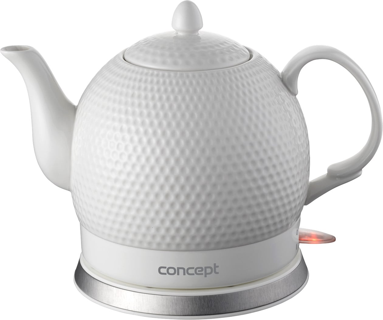Concept RK0050 Draadloze Keramische Waterkoker, 1,2 liter, 1000 watt, Wit