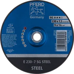 PFERD TOOLS Schruppscheibe E Leistungslinie SG STEEL für Stahl - 62223626