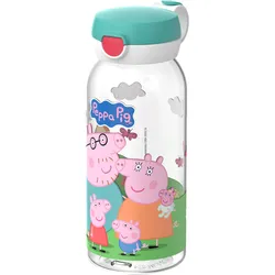 Mepal Campus Kinder-Trinkflasche mit Klappdeckel auslaufsicher 600 ml Peppa Pig