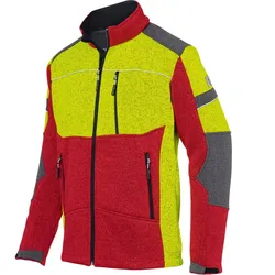 Forstschutz Strickjacke "FOREST" rot/gelb - XL - Rot