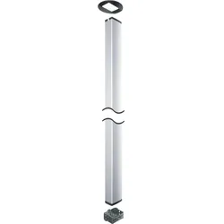 Hager DAK28034009016 Deckenanschlusssäule 2-seitig mit Klemmbefestigung Alu DA200 L=3,4m verkehrsweiß