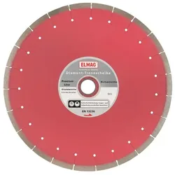 Elmag, Sägeblatt, - Diamantscheibe 350 mm PREMIUM LINE - SCHAMOTTE 'geräuscharm' Bohrung: 30,0 mm