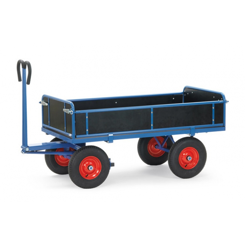 Fetra Handpritschenwagen Bordwände 1.000 kg LxB 1.200 x 800 mm Luftreifen