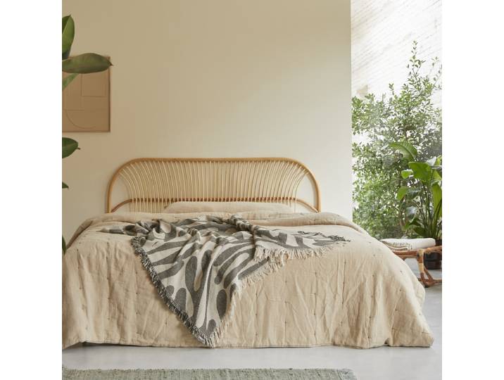 Bett-Kopfteil aus Rattanstäben 180 Colette - Natur