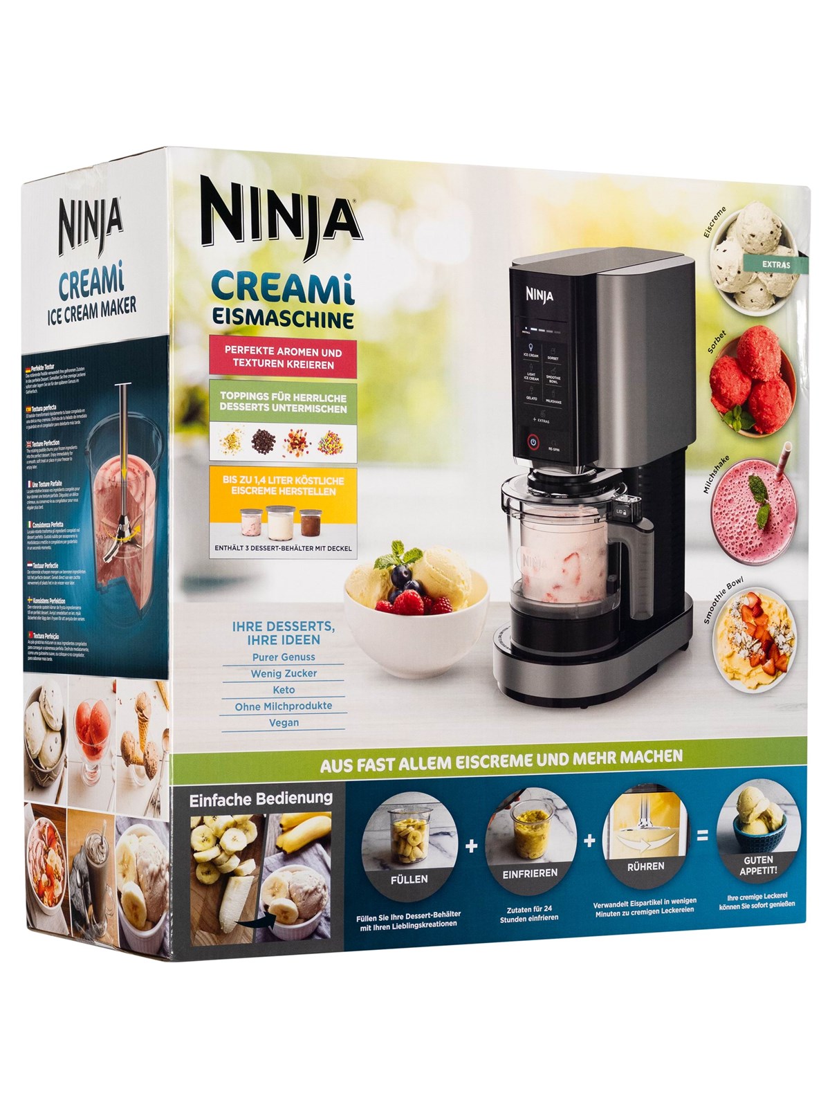 Ninja Eismaschine Eismaschine Creami NC300EU - Schwarz / Silber
