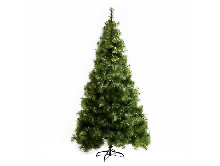 ComfortXL Weihnachtsbaum De-41564 210 cm, 505 Spitzen, Haken-Design Grün, Kunststoff, 210 cm, Dekoration, Weihnachtsdekoration, Christbäume & Zubehör