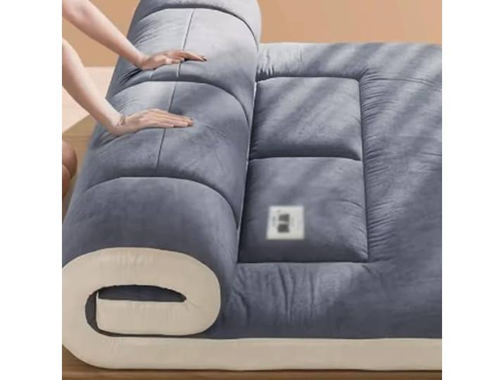 Natürlicher Futon-Boden Tatami,Gemütliche Matratzenrolle,Massage-Bodenstuhl,Einzelbett,Faltbar,Japanische Futon-Matratze, Atmungsaktiv, Gesteppt, Feldbett-Kissen, Moderne Matratzenauflagen, Innenmöbel