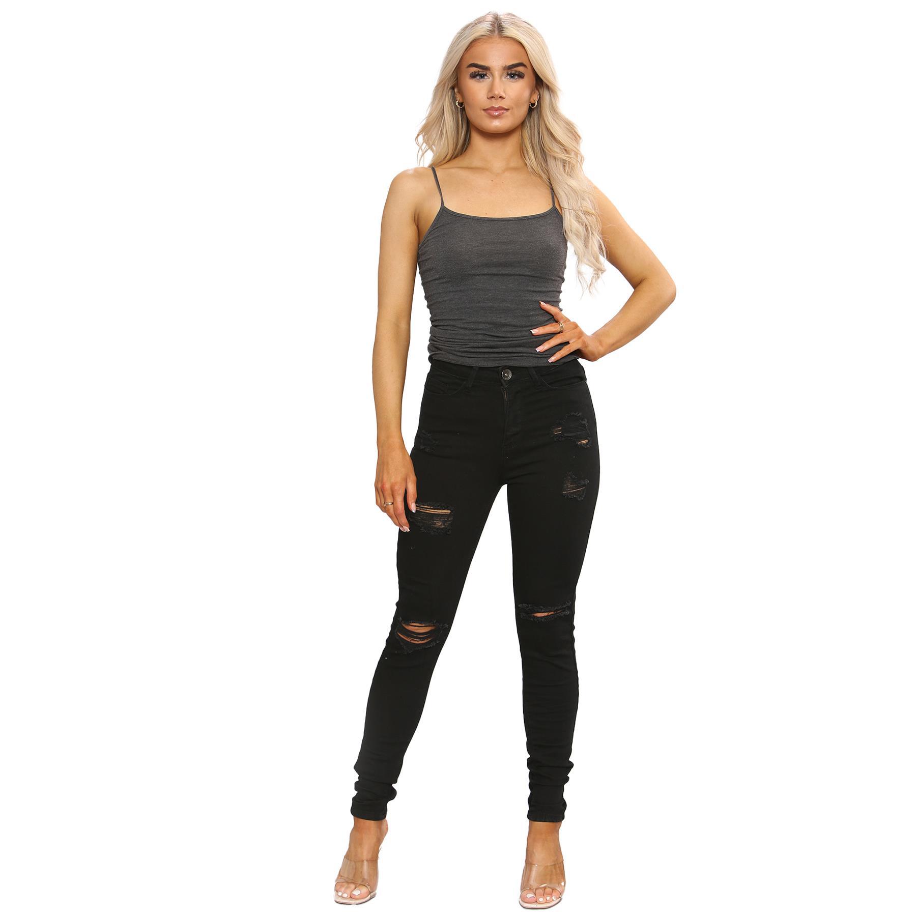Damen Skinny Stretch Denim Jeans| Enzo Designer Damenbekleidung