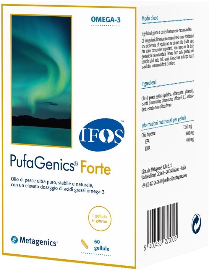 METAGENICS BELGIUM bvba Metagenics PufaGenics Forte, 60 gellule