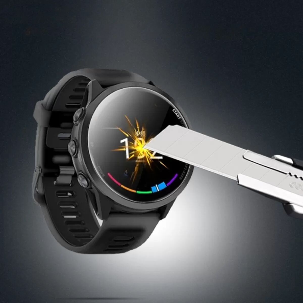INF 2 Stück Hydrogel Schutzfolie kompatibel mit Garmin Forerunner 970 - Klar, Anti-Fingerabdruck, Vollbild
