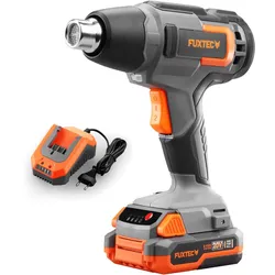 20V Akku Heißluftpistole FX-E1HLP20 FUXTEC - mit 2Ah-Akku und 2,4A Ladegerät