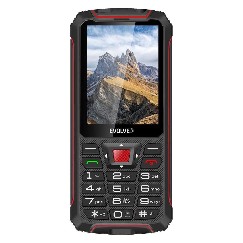 Evolveo StrongPhone W4, vodot??sn?? odoln?? Dual SIM telefon,??erno-??erven?? (2.80", 2 Mpx) (SGP-W4-BR)