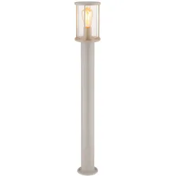LED Außenstehleuchte Standleuchte Außenleuchte IP54 Sand Edelstahl H 100 cm