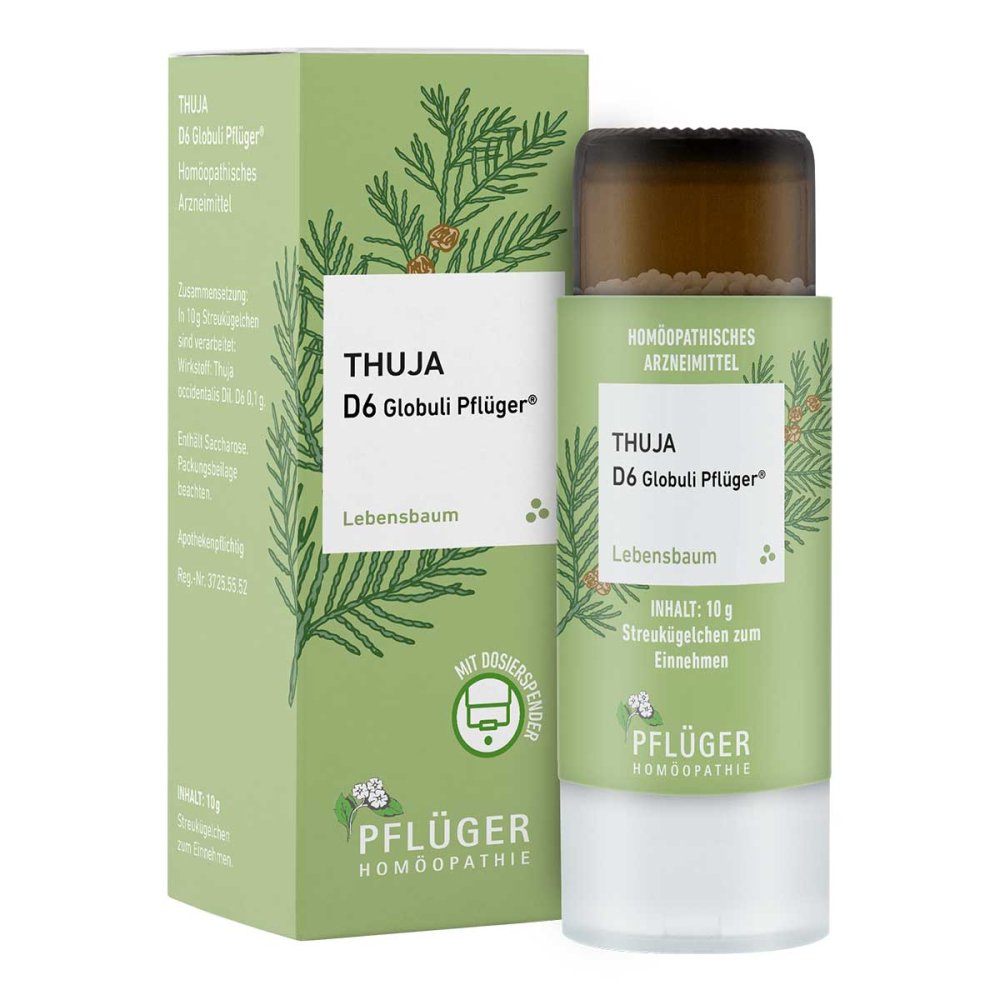 Homöopathisches Laboratorium Alexander Pflüger Gmb Thuja D6 Globuli Pflüger Dosierspender 18051699