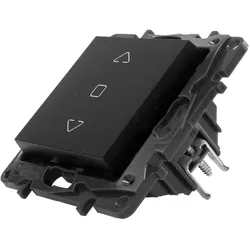 Rollladenschalter NILOE STEP schwarz Unterputz Jalousieschalter 2-Positionen 6A 250V Legrand 863543