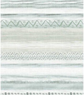 Seabrook Designs Trevino Tribal Stripes Unpasted Wallpaper