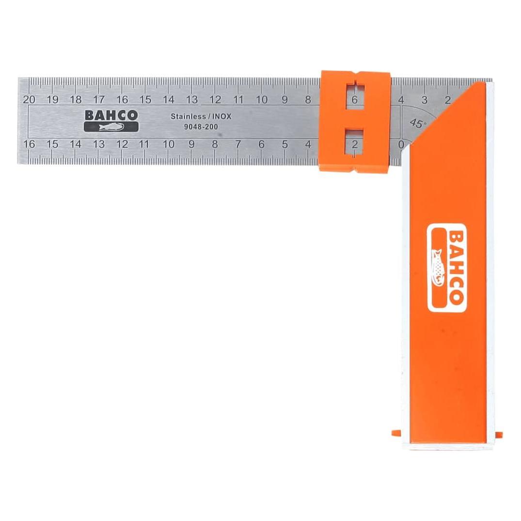 Bahco Zimmermannswinkel mit Stahlblatt und Schiebemarkierung 350 mm (9048-350)