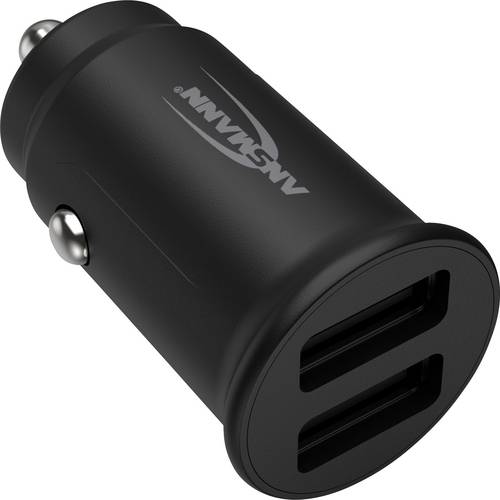 Ansmann InCar Charger CC212 USB Ladegerät 12W 2x USB-A Schwarz KFZ, LKW