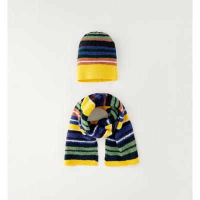 Outdoorhut SARABANDA "BABY BOY ACCESSORIES", Jungen, Gr. 51, gelb, Kunstfaser, Hüte