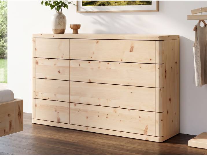 Zirbenkommode „Diana“ 150 cm Massivholz Zirbe