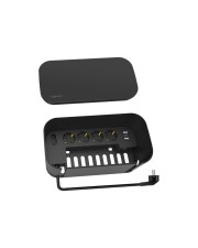 LogiLink Kabelbox m. 5-fach-Steckdosenleiste USB/Schuko sch (LPS282U)