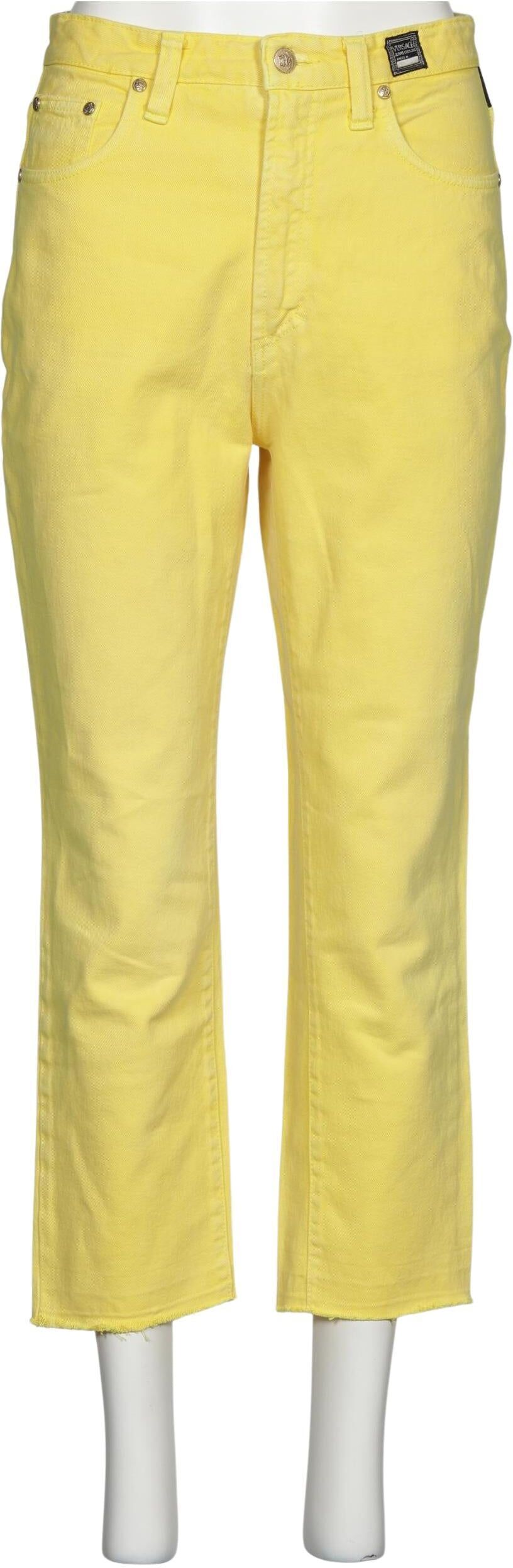 Versace Jeans Couture Damen Jeans, Gelb, Gr. W32, Baumwolle - Second Hand