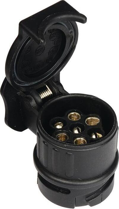 Industrial Quality Supplies Mini-adapter voor stroomaansluiting, 12V, 7-polig, zwart