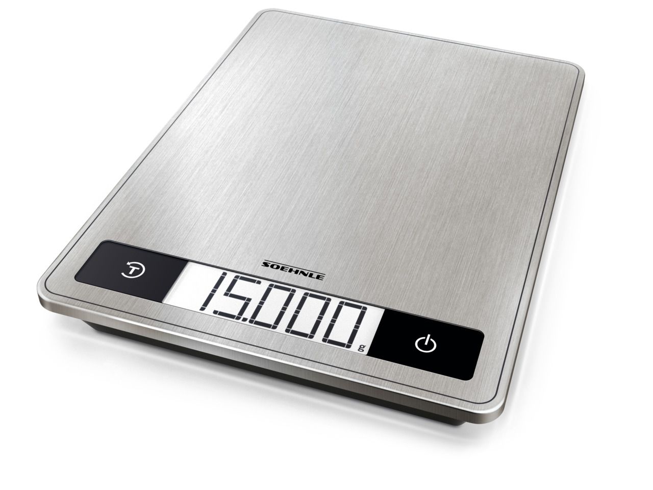Soehnle 61509 Page Profi 200 Elektronische Küchenwaage bis 15 kg Genauigkeit 1 g (Edelstahl)