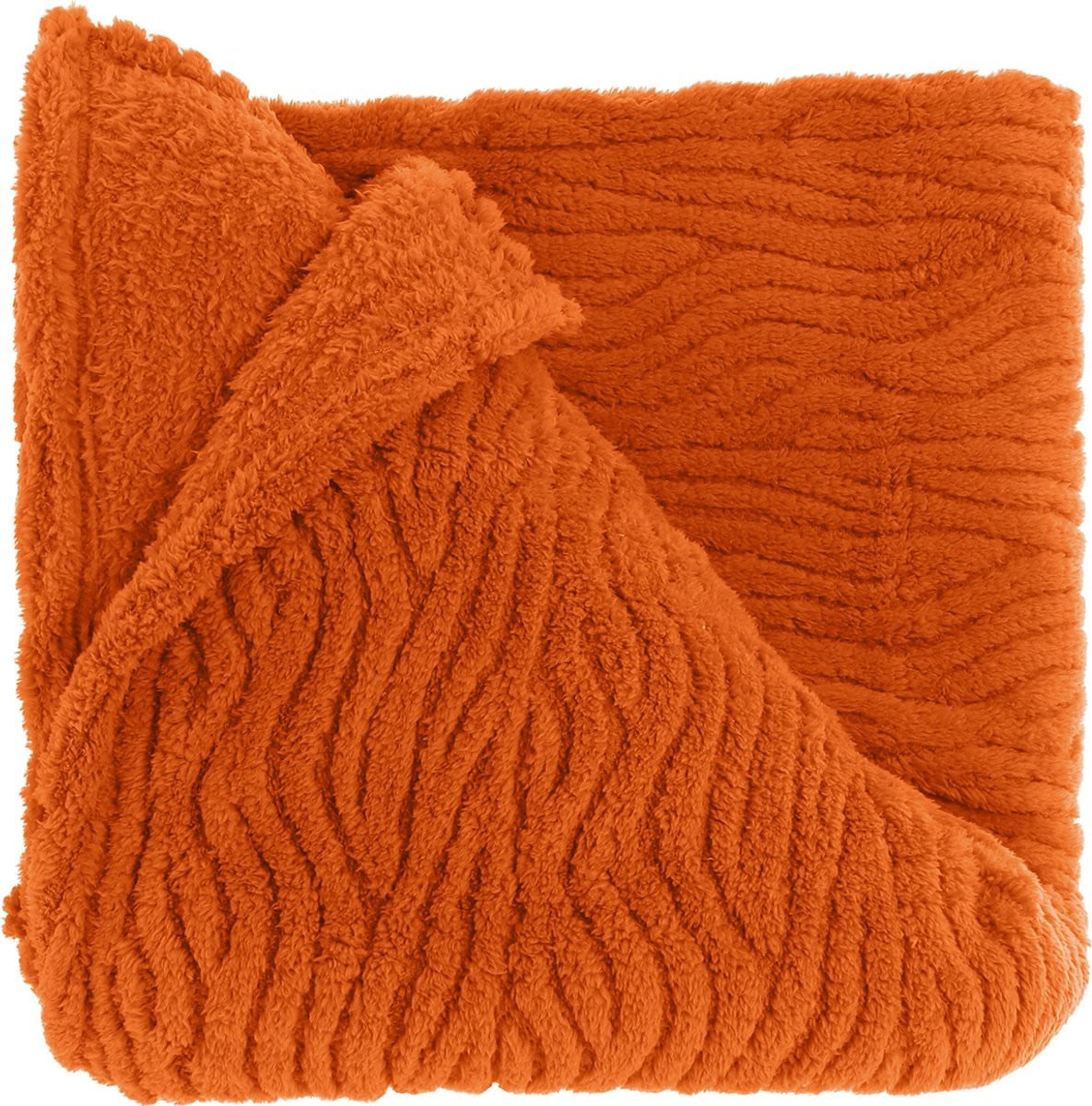Unique Living Plaid Clio Orange Flame 150x200 cm
