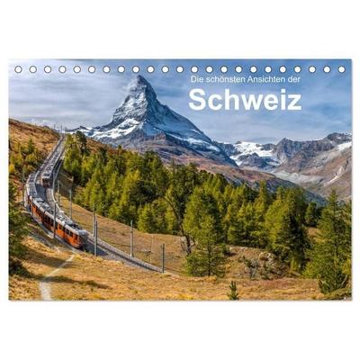 Die schönsten Ansichten der Schweiz (Tischkalender 2027 DIN A5 quer), CALVENDO Monatskalender