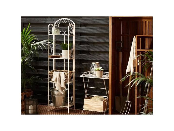 Étagère à 4 étages en acier blanc - BELIANI - VALDIVIA - Style scandinave - Moderne