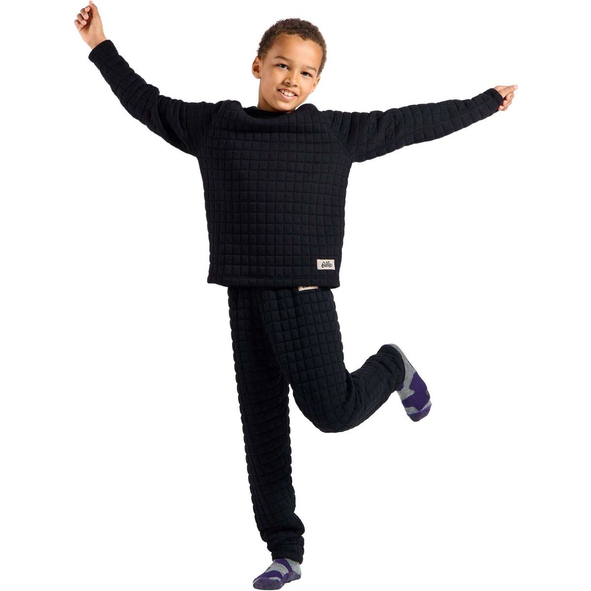 Odlo Quilted Kids Base Layer Bottoms black (15000) 128 159589-15000-128
