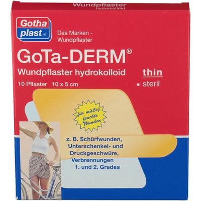 Gota-Derm thin hydrokoll.Wundpfl.steril 5x10 cm 10 St Pflaster