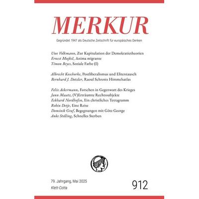 MERKUR 5/2025, Jg.79, Taschenbuch von , Klett Cotta, 978-3-608-97697-7