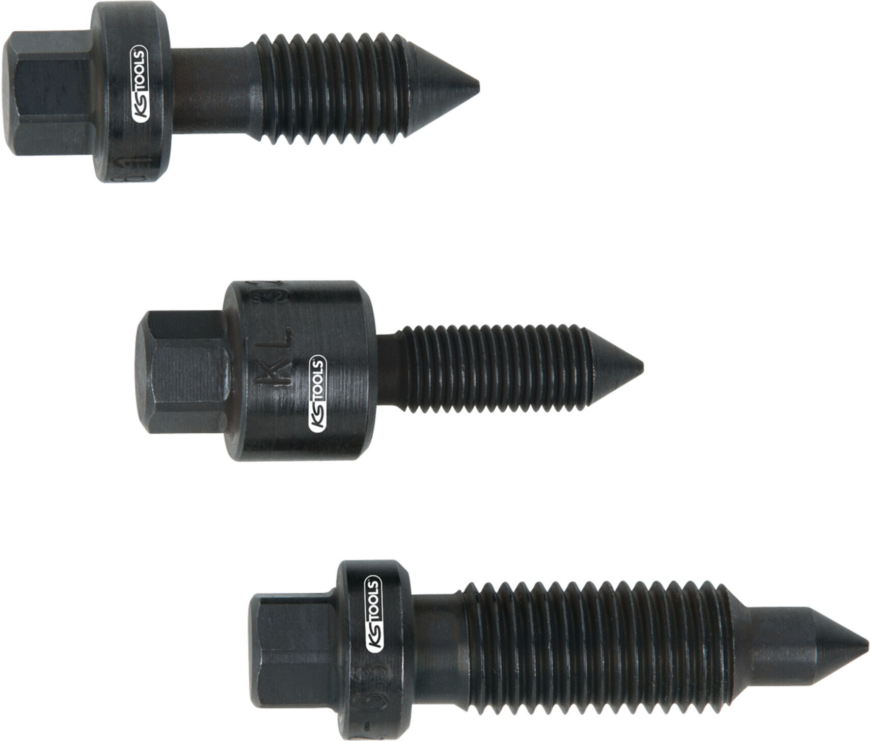 KS Tools Arretierschrauben-Satz zur Zahnstangen-Mittelstellung, 3-teilig (700.1690)